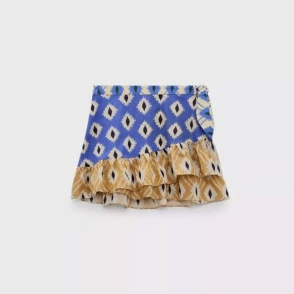 Zara Printed Sarong Skirt